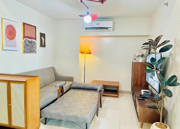 Apartamento 1 Queen Bed & 2 Double Beds At One Uptown Residences With Xbox And Netflix *